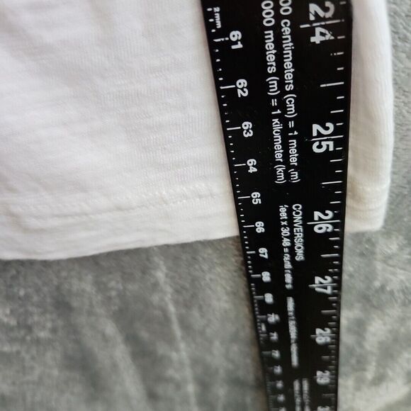 Soft Surroundings 2x cardigan Blouse tunic white pima cotton blend button pocket - Picture 7 of 11